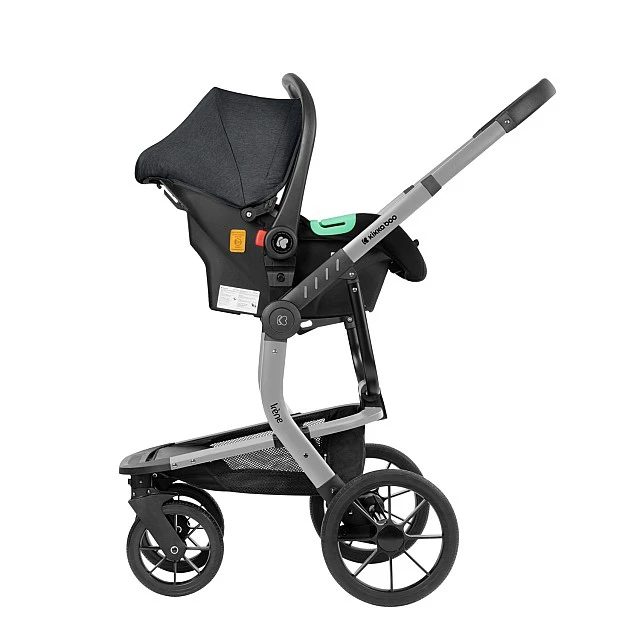 Συνδυασμένο καρότσι 3 σε 1 με σκληρό καλάθι Irene Dark Grey 2024