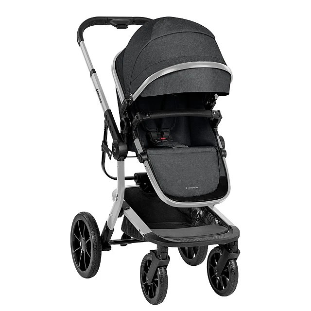 Συνδυασμένο καρότσι 3 σε 1 με σκληρό καλάθι Irene Dark Grey 2024