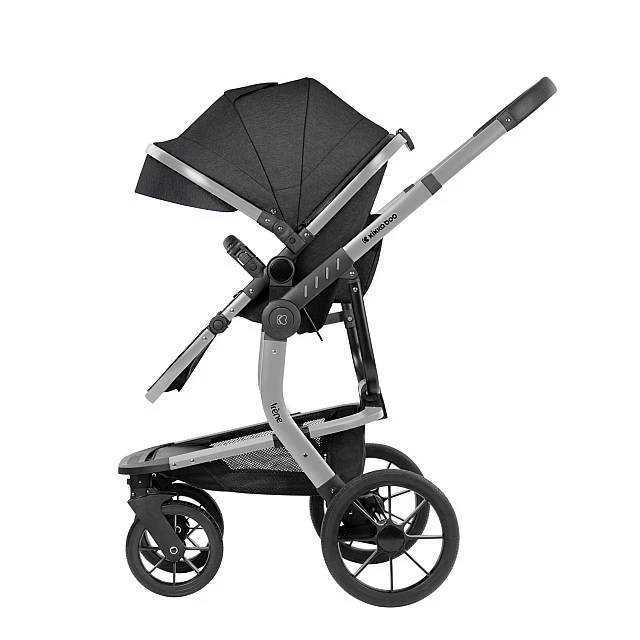 Συνδυασμένο καρότσι 3 σε 1 με σκληρό καλάθι Irene Dark Grey 2024