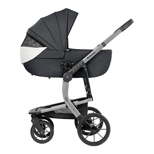 Συνδυασμένο καρότσι 3 σε 1 με σκληρό καλάθι Irene Dark Grey 2024