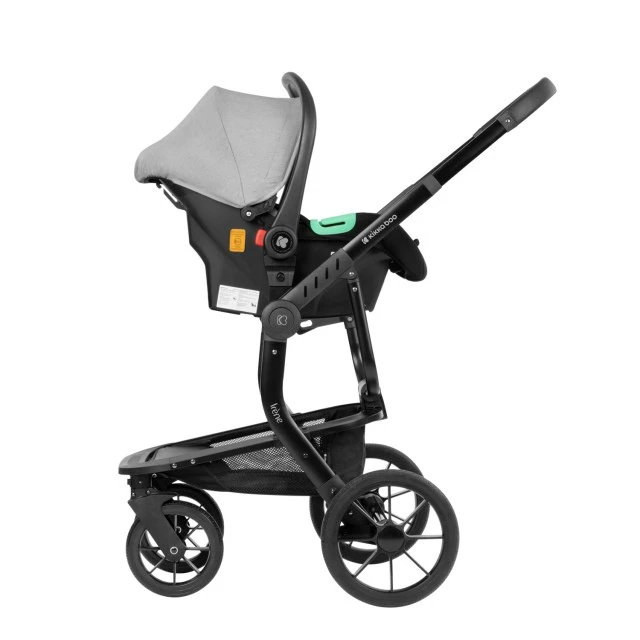 Συνδυασμένο καρότσι 3 σε 1 με σκληρό καλάθι Irene Light Grey 2024