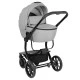 Συνδυασμένο καρότσι 3 σε 1 με σκληρό καλάθι Irene Light Grey 2024