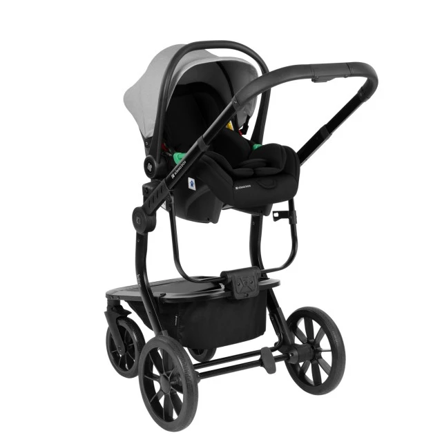 Συνδυασμένο καρότσι 3 σε 1 με σκληρό καλάθι Irene Light Grey 2024