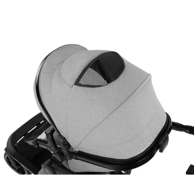 Συνδυασμένο καρότσι 3 σε 1 με σκληρό καλάθι Irene Light Grey 2024