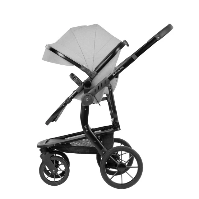 Συνδυασμένο καρότσι 3 σε 1 με σκληρό καλάθι Irene Light Grey 2024