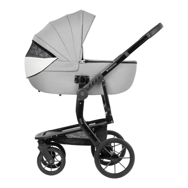 Συνδυασμένο καρότσι 3 σε 1 με σκληρό καλάθι Irene Light Grey 2024