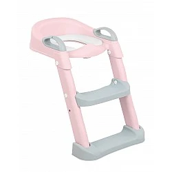 Κάθισμα τουαλέτας με σκάλα Lea Pink