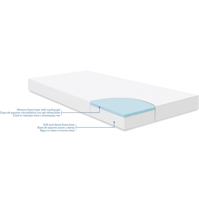 Mattress Memory Comfort Cool gel 70x140x12cm Bear Beige