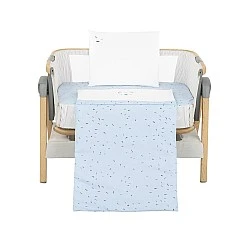 Βρεφικό σετ ύπνου για μίνι κούνια 5h Bear with me Blue