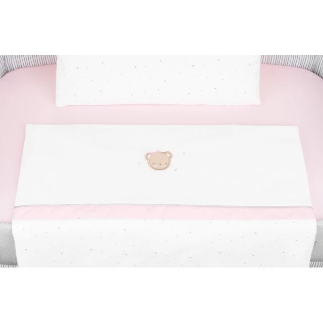 Βρεφικό σετ ύπνου για μίνι κούνια 5h Dream Big Pink