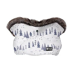 Γυαλιστερό νάιλον γάντι καροτσιού Snow Forest