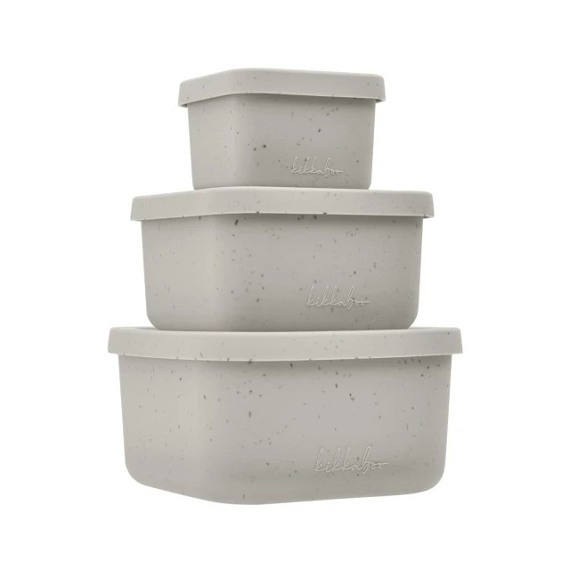 Σετ κουτί φαγητού 3 τεμ. Platinum Silicone Sand