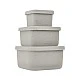 Σετ κουτί φαγητού 3 τεμ. Platinum Silicone Sand