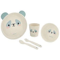 Σετ τραπεζαρίας Bamboo Panda Blue
