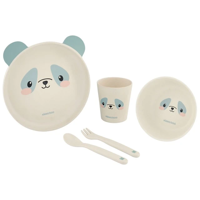 Σετ τραπεζαρίας Bamboo Panda Blue