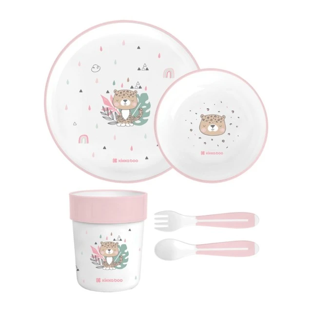 Σετ τραπεζαρίας πλαστικό Savanna Pink