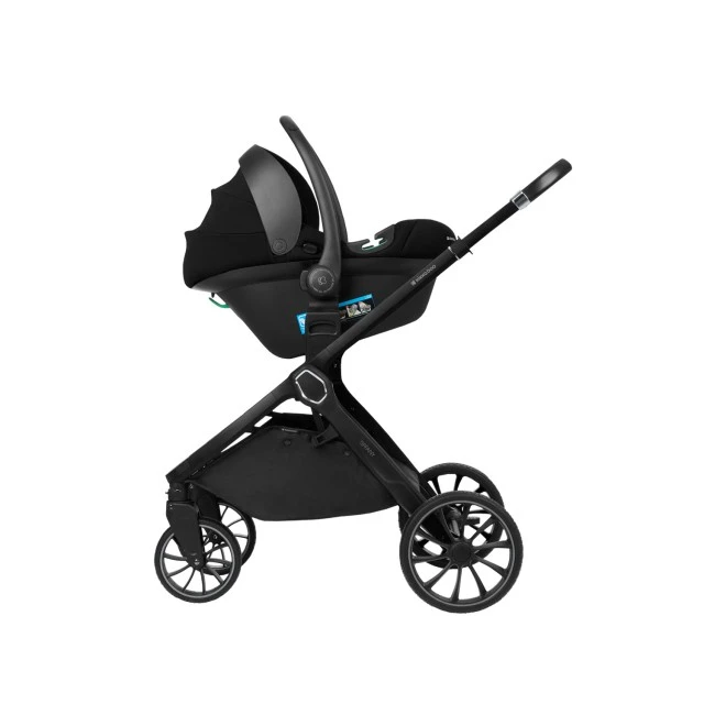 Συνδυασμένο καρότσι 2 σε 1 με καλάθι για νεογέννητο Tiffany Light Grey 2024