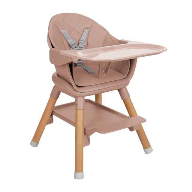Καρέκλα τραπεζαρίας 2 σε 1 Woody Pink 2024