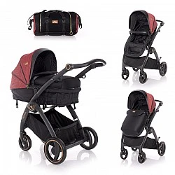 Βρεφικό καρότσι adria black&red