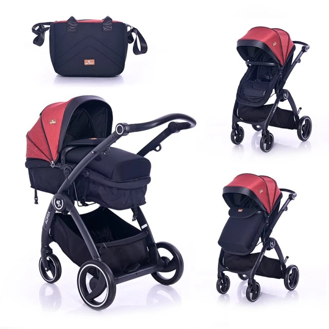 Βρεφικό καρότσι adria black&red