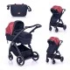 Бебешка количка adria black&red