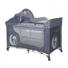 Παρκοκρέβατο Moonlight 2 επιπέδων και δροσερά γκρι πάντα