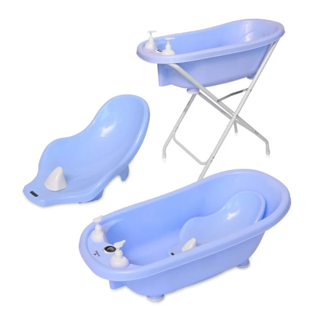 Μπανιέρα 88 cm με αποχέτευση + thermo + podl blue