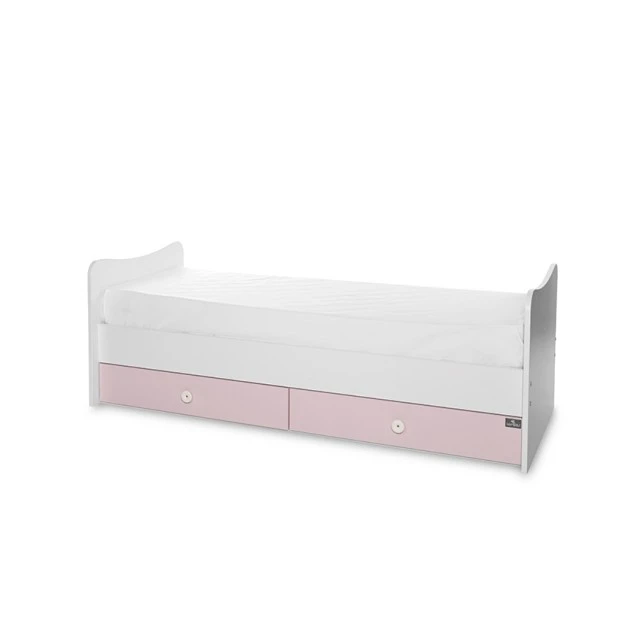 Κρεβάτι trend plus χρώμα λευκό/orchid pink