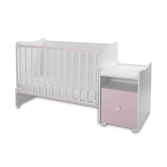 Κρεβάτι trend plus χρώμα λευκό/orchid pink