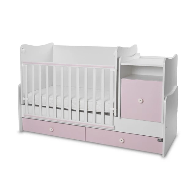Κρεβάτι trend plus χρώμα λευκό/orchid pink