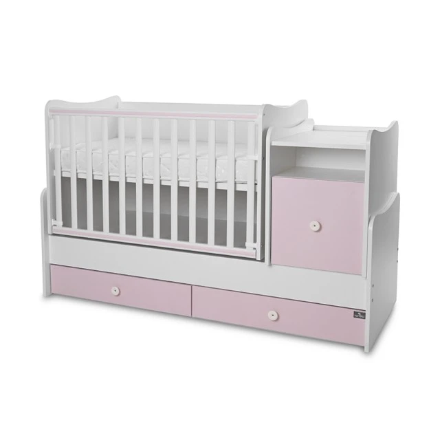 Κρεβάτι trend plus χρώμα λευκό/orchid pink