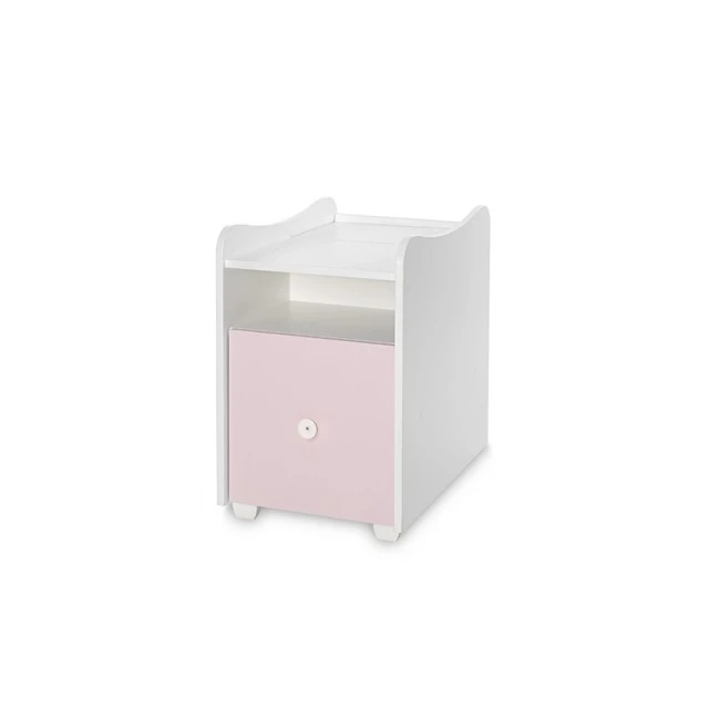 Κρεβάτι trend plus χρώμα λευκό/orchid pink