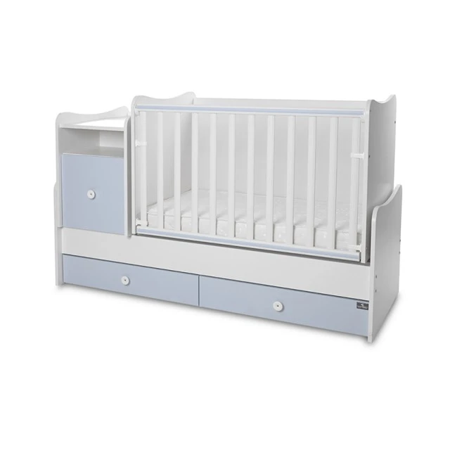 Κρεβάτι trend plus χρώμα λευκό/baby blue