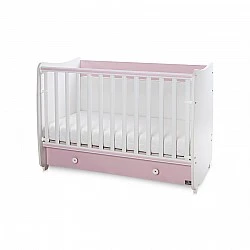 Κρεβάτι dream new 60/120 χρώμα λευκό + orchid pink