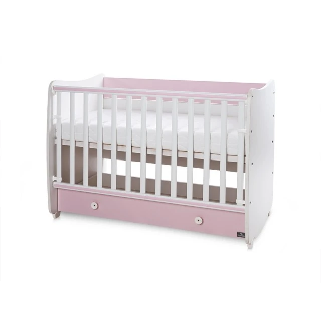 Κρεβάτι dream new 60/120 χρώμα λευκό + orchid pink