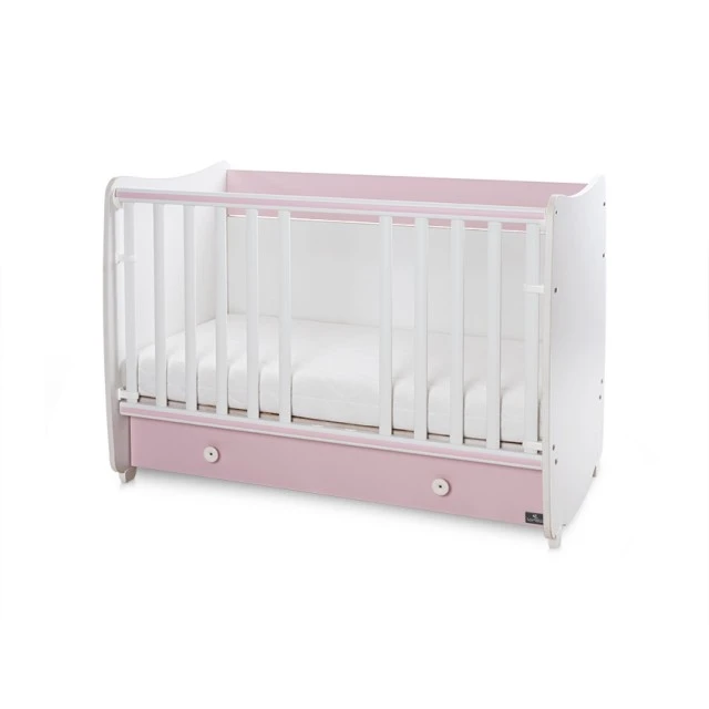 Κρεβάτι dream new 60/120 χρώμα λευκό + orchid pink