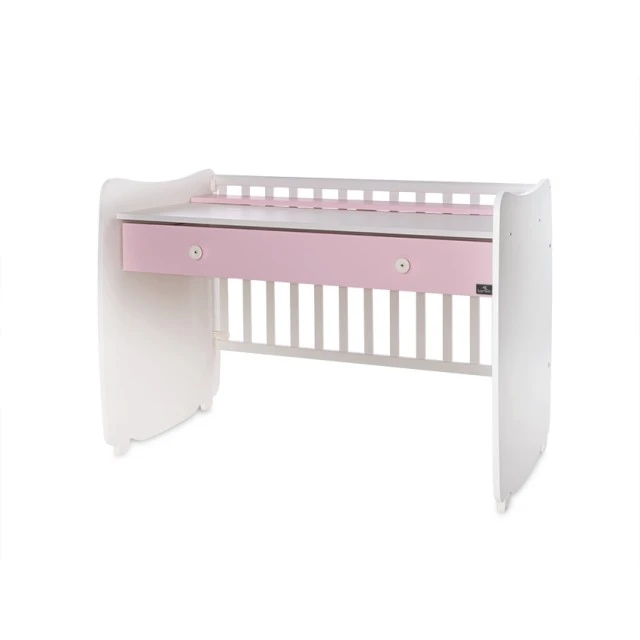 Κρεβάτι dream new 60/120 χρώμα λευκό + orchid pink