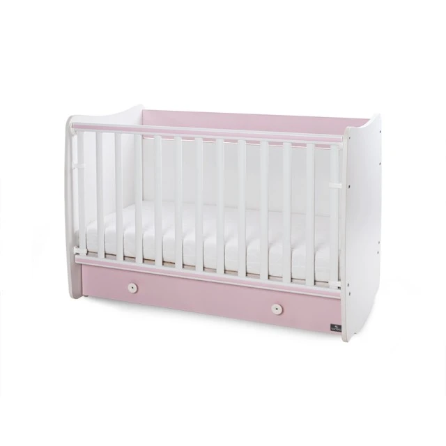 Κρεβάτι dream new 60/120 χρώμα λευκό + orchid pink