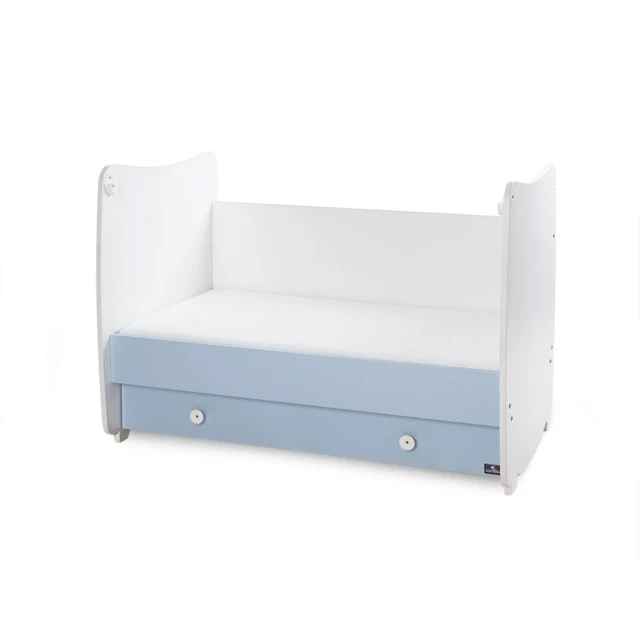 Κρεβάτι dream new 60/120 χρώμα λευκό + baby blue