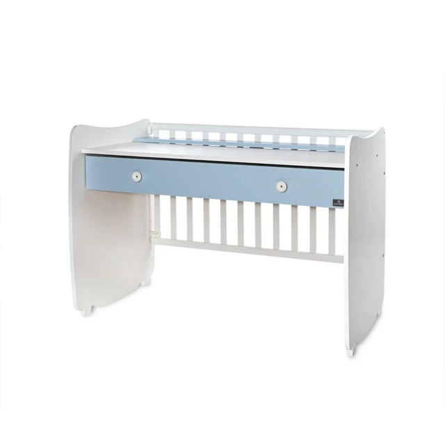 Κρεβάτι dream new 60/120 χρώμα λευκό + baby blue
