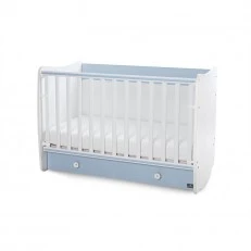 Κρεβάτι dream new 60/120 χρώμα λευκό + baby blue