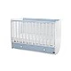 Κρεβάτι dream new 60/120 χρώμα λευκό + baby blue