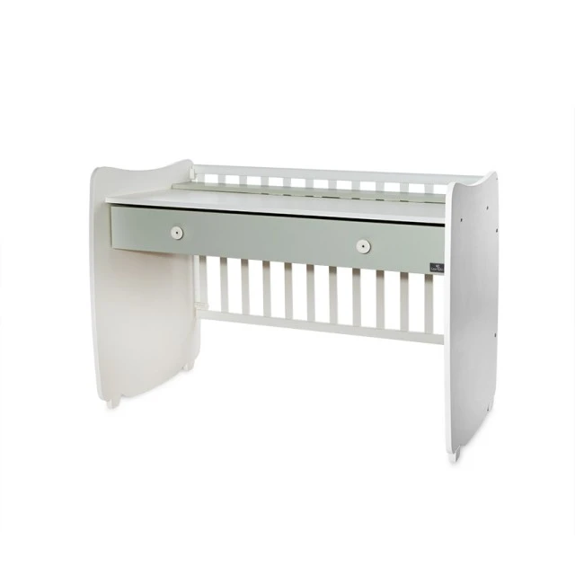 Κρεβάτι dream new 60/120 χρώμα λευκό + milky green
