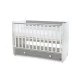 Κρεβάτι dream new 60/120 χρώμα λευκό + stone grey