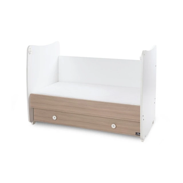 Κρεβάτι dream 60/120 χρώμα λευκό/κεχριμπάρι new