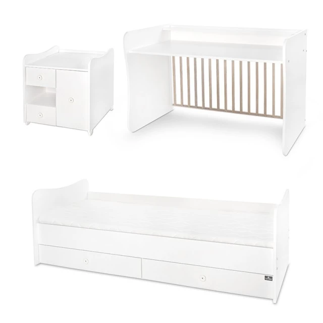 Κρεβάτι minimax νέο 190/72 χρώμα λευκό