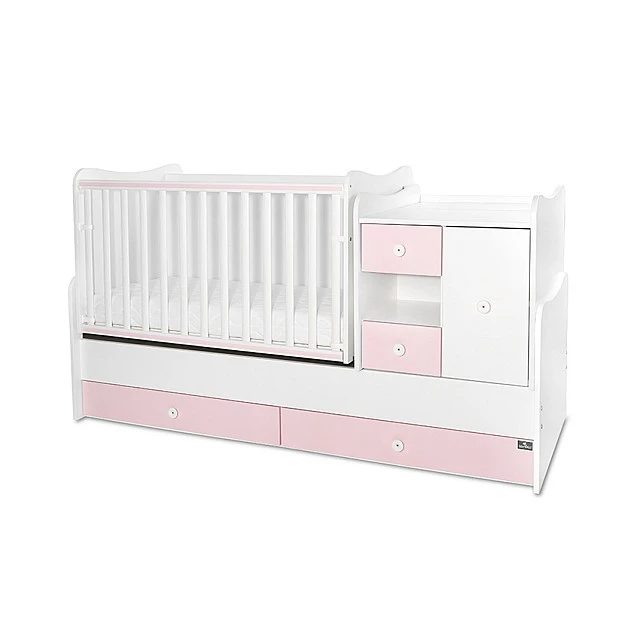 Κρεβάτι minimax νέο 190/72 χρώμα λευκό/ροζ ορχιδέα