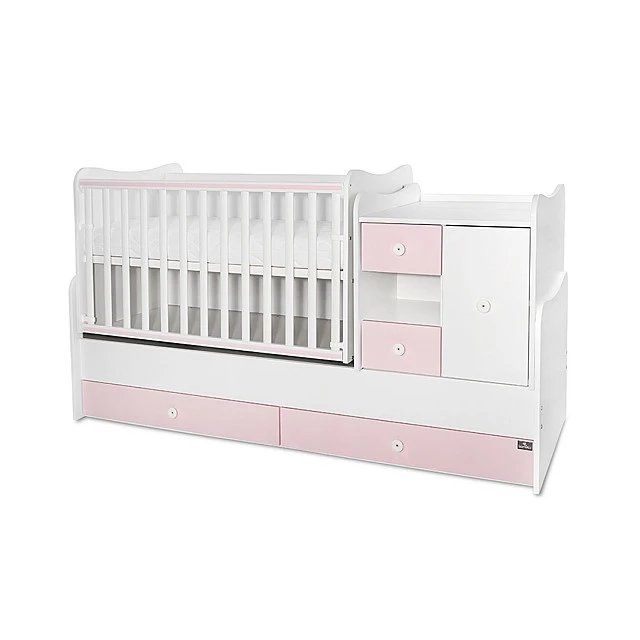Κρεβάτι minimax νέο 190/72 χρώμα λευκό/ροζ ορχιδέα