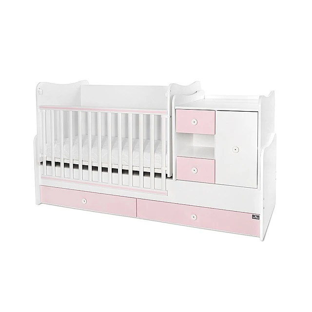 Κρεβάτι minimax νέο 190/72 χρώμα λευκό/ροζ ορχιδέα