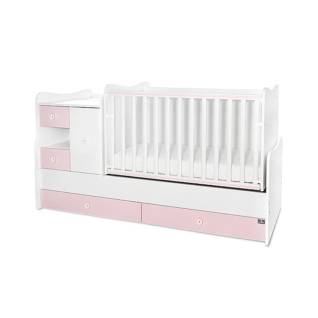 Κρεβάτι minimax νέο 190/72 χρώμα λευκό/ροζ ορχιδέα